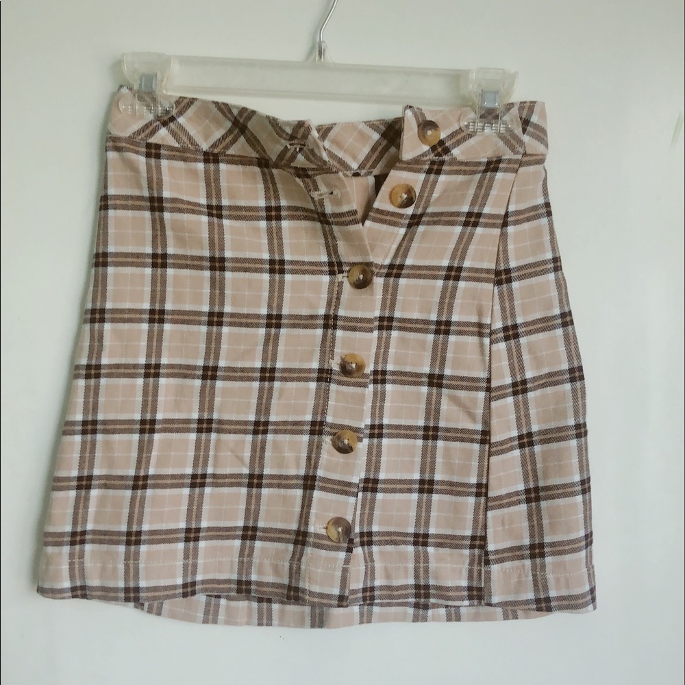 H&M plaid skirt